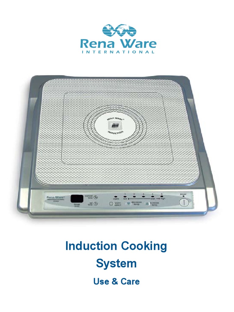 Induction Cooking System PDF Estufa de cocina Acero