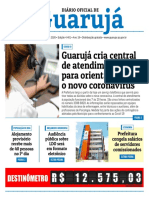 Guarujá: Guarujá Cria Central de Atendimento para Orientar Sobre o Novo Coronavírus