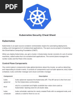 Kubernetes Security Cheat Sheet