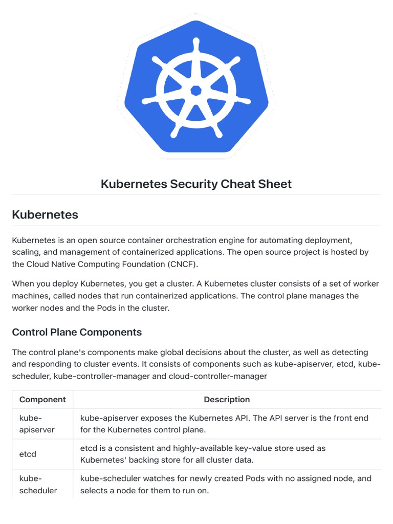 Kubernetes Security Best Practices Guide | PDF | Transport Layer ...
