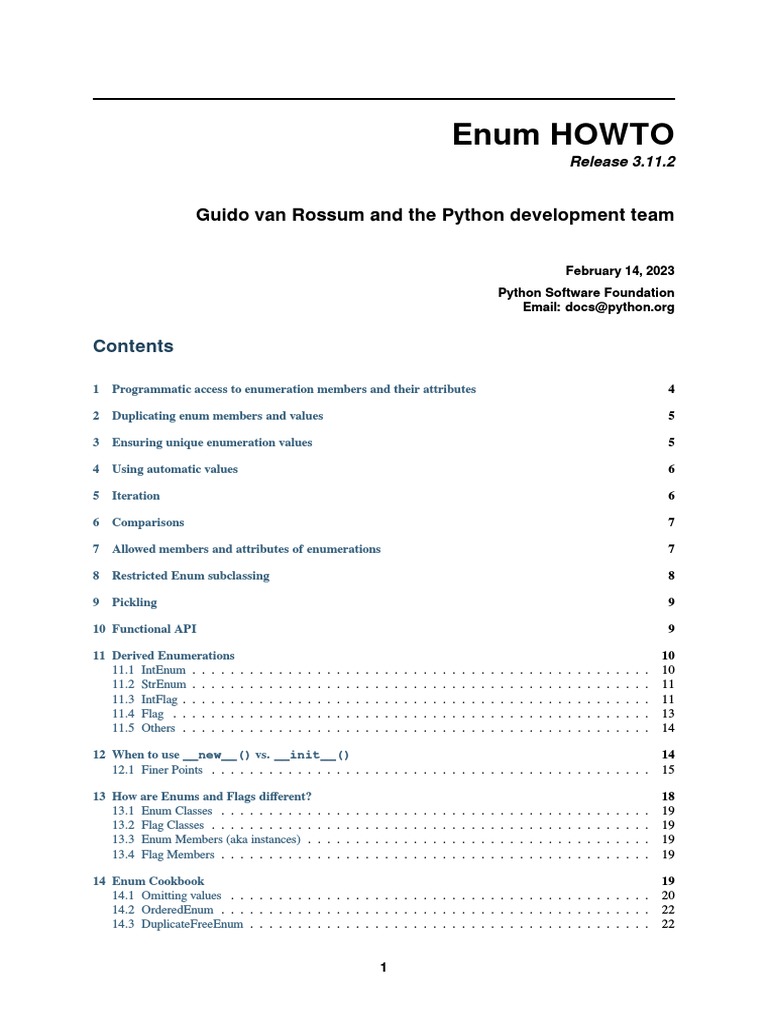Howto Enum | PDF | Boolean Data Type | Class (Computer Programming)