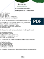 Revisão - Present Continuous and Simple Present