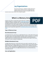 Memory Array Organizations