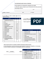 Ficha de Sintomatología Covid 19 para Empresas