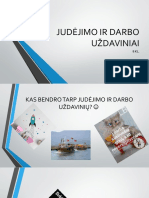 Judėjimo Ir Darbo Uždaviniai