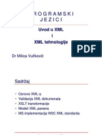 Uvod U XML I XML Tehnologije