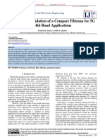 Design and Simulation of A Compact Filtenna For 5G