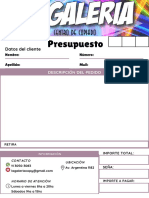 Presupuesto Nuevo