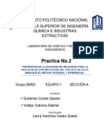 Obtención de la ecuación de velocidad para la reacción de saponificación del acetato de etilo mediante los métodos integral y diferencial