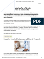 Requisitos Para Abrir un Laboratorio Clínico en Venezuela ▷【2023 】