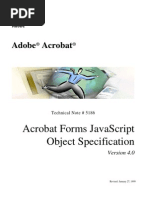 Adobe Acrobat: Acrobat Forms Javascript Object Specification