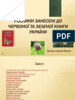 Prezentaciya Na Temu Roslyny Zaneseni Do Chervonoyi Ta Zelenoyi Knygy Ukrayiny Skachaty