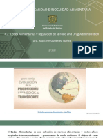 4.2 Codex Alimentarius y Regulaciã N de La Food and Drug Administration