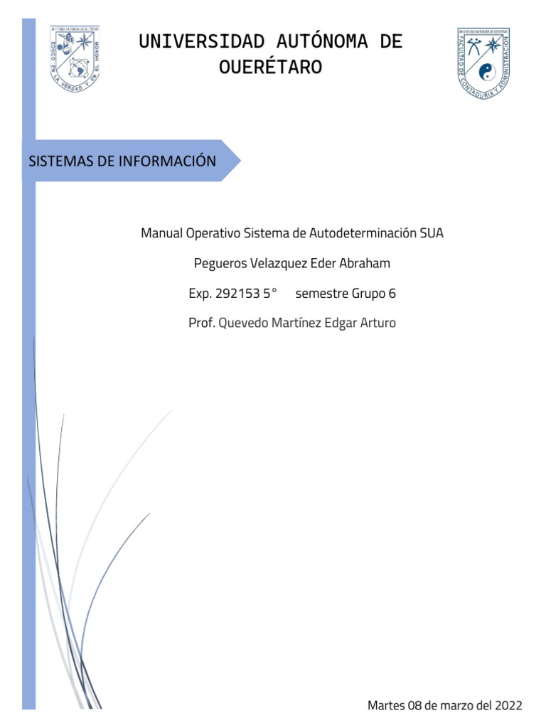 Descarga y Uso del SUA 3.6.2 | PDF | Gestión de tecnología de la ...