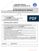 Auxiliar de Servicos Gerais