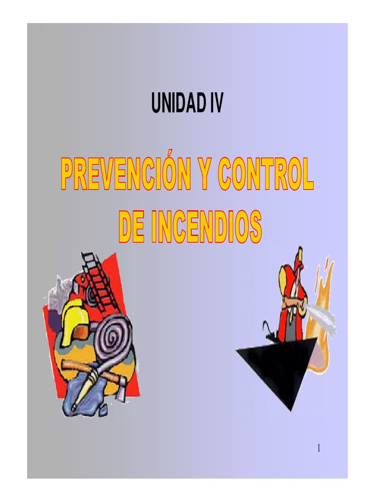 Prevencion y Control Incendios | PDF | Combustión | Incendios