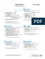 Social Media Image Sizes Design Specification Checklist v1.3