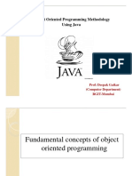 Object Oriented Programming Methodology Using Java: Prof: Deepak Gaikar (Computer Department) RGIT-Mumbai