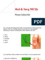 Anat, Med & Surg MCQs With Answers