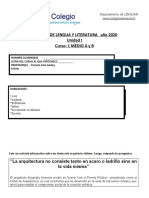 GUIA Nro2 1ro MEDIO A - B LENGUAJE