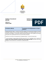 0562 Bgcse Setswana Syllabus Amendment