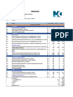 Presupuesto de Acabados de Servicios Higienico SS - Hh-Ante Pueto