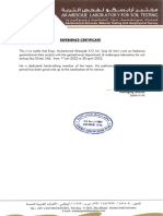 Experience Letter Format in Word | PDF