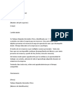 Carta de Renuncia