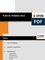 Asofom Luis Quijano - Plan de Trabajo 2013