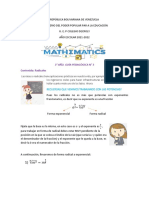 3° Año, Guía Pedagócica 3. Matemática