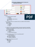 Year 9 - Operating Software Activity