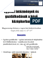 Egyházi Gazdálkodás A Késő Középkorban - Kiegészített