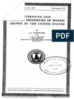 Strength and Related Properties of Woods Grown in The United States