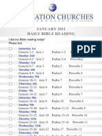 Bible Reading Cards 2011