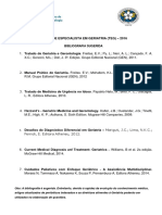 Bibliografia Geriatria TEG