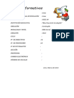 Datos Carpeta Pedagogica