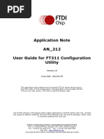 An 212 User Guide For FT311 Configuration Utility