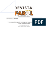 O Processo Psicoterapêutico de Crianças em Tratamento Oncológico Sob o Vértice Da Psicossomatica