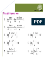 Các giới hạn cơ bản