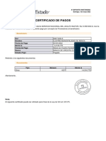 Certificado de Pagos: Beneficiario