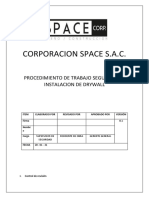 Procedimiento de Instalacion de Drywall