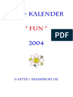 Witze Spass Fun Humor Kalender 2004 Free