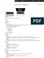 MacBook Pro (15-Inch, 2017) - Technical Specifications