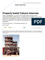 Properly Install Column Internals