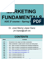 Marketing Fundamentals: ADE 2º Course - Spring Semester