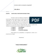 Oficio Multiple #001-2019 - C Señor: Asunto: Invitacion A Participar de Mini Futbol