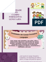 Finalidades Del Campo Formativo Lenguajes y Comunicación
