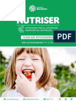 Guia de atividades Nutriser com jogos, ginástica e nutrição