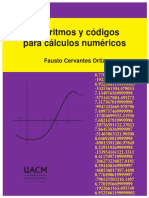 Algoritmos y Codigos para Calculos Numer