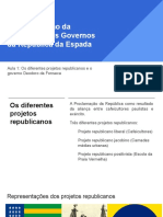 Os governos da República da Espada e os diferentes projetos republicanos (1889-1891